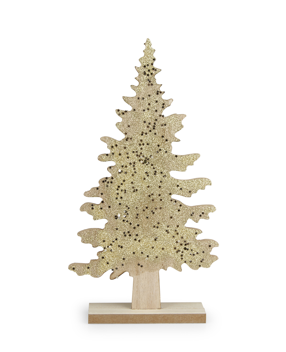 ABETE LEGNO GLITTER. S/3PZ. 1H36 2H26CM. NETTO