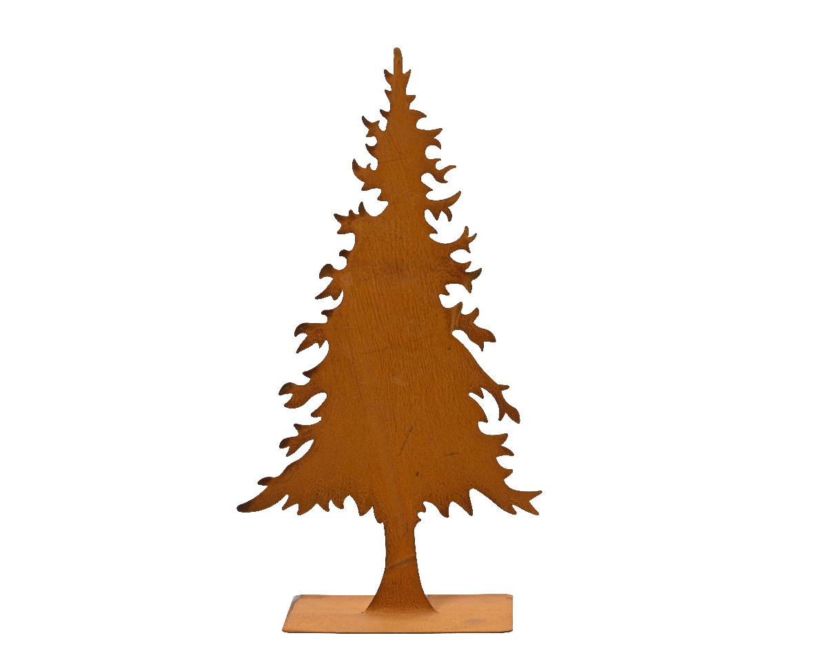 ALBERO MET. C/BASE 9X16 H30CM. RUST.