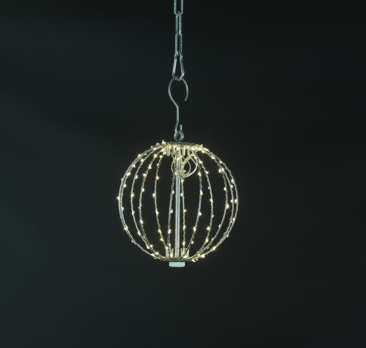 SFERA LUMINOSA PIEGHEVOLE 120LED D22 H24CM.