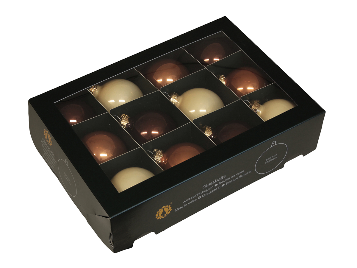 SFERE NATAL.D57MM. BOX12PZ. OPAL NAT.