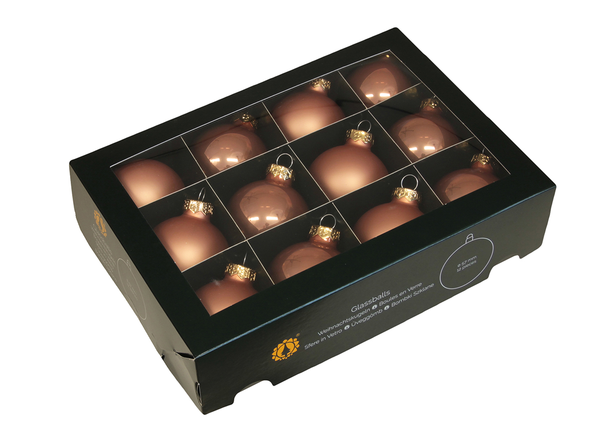 SFERE NATAL.D57MM. BOX12PZ. CORAL