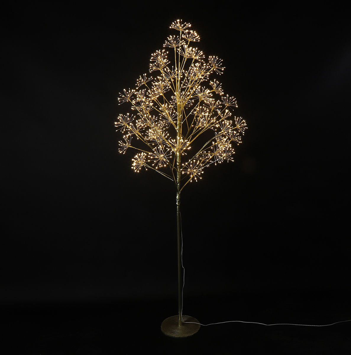 ALBERO C/1568LED H180 D50CM. ORO NETTO