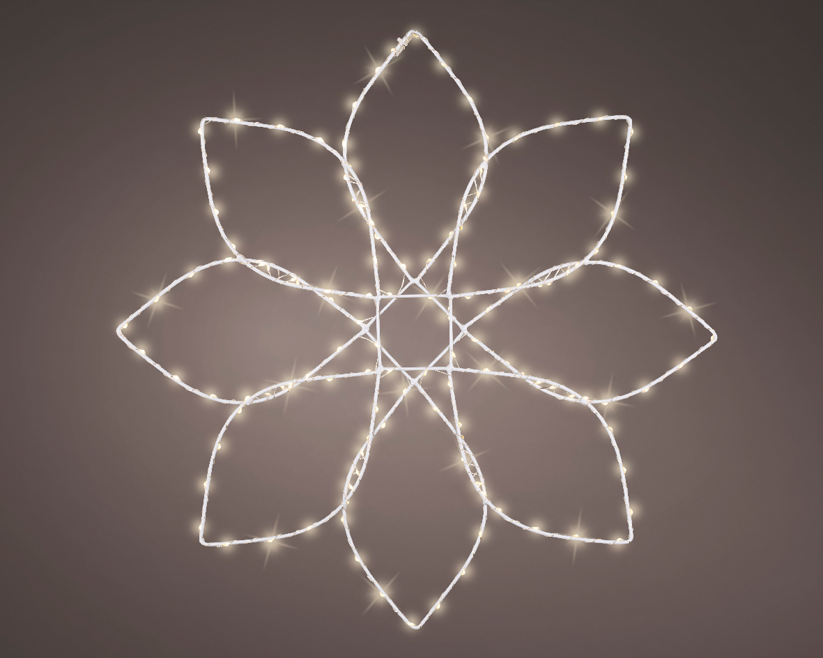 FIORE LUMINOSO 130LED D58CM. LUCE CALDA