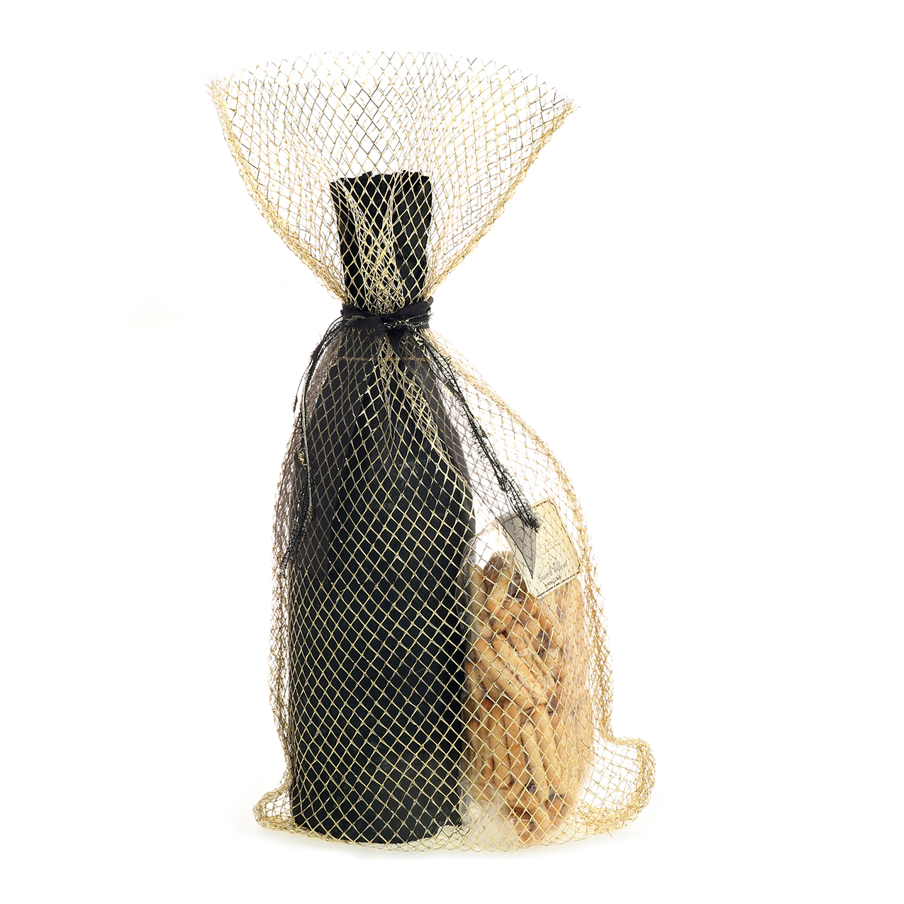 SACCHETTO MESH DELUXE 4PZ. 40X20CM. ORO