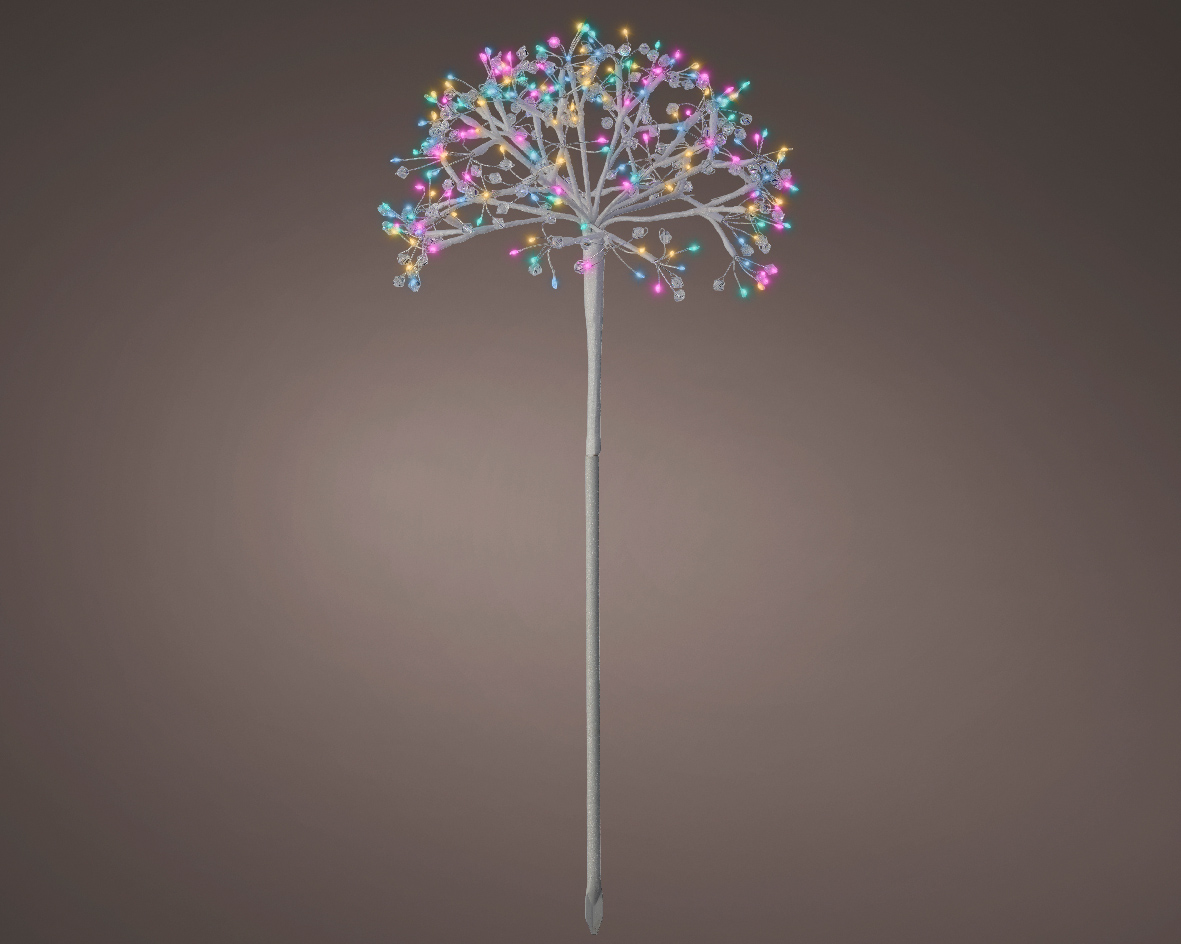 LUCI CON STELO 192LED MULTICOLOR D35 H75CM.
