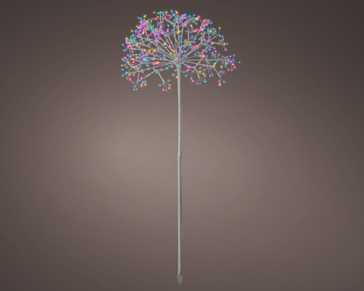 LUCI CON STELO 300LED MULTICOLOR D45 H120CM.