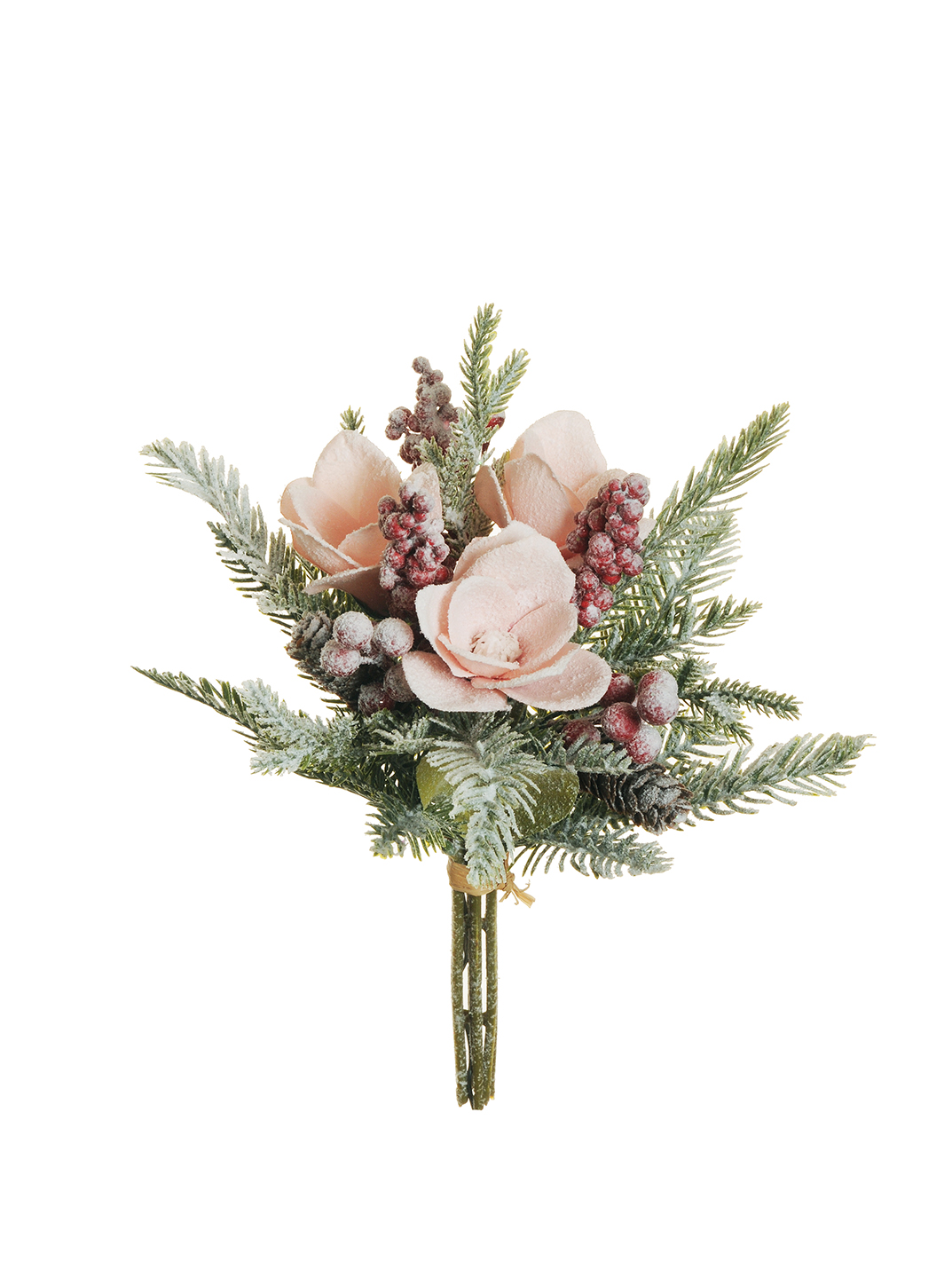 MAGNOLIA BACCHE PIGNE BUNDLE 30CM. INNEV. ROSA