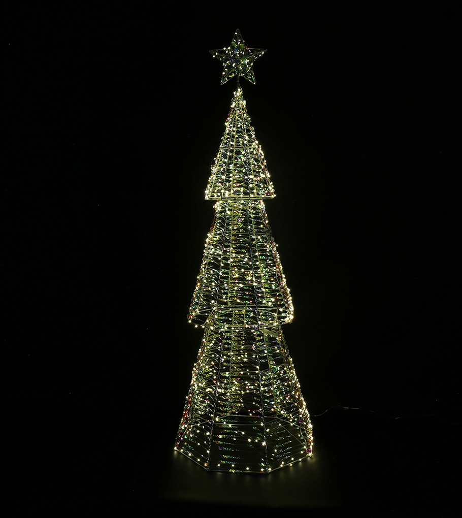 ALBERO IRIDESC.960LED LUCE CALDA H152 D50CM.