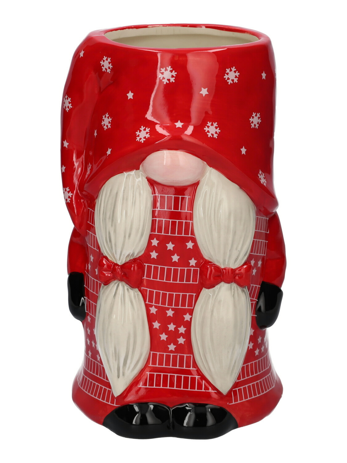 VASO FROSTY 16X15,5 H27,5CM. ROSSO