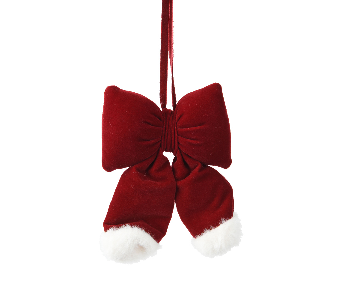 FIOCCO VELVET 11X3 H15CM. 2PZ. BORDO'