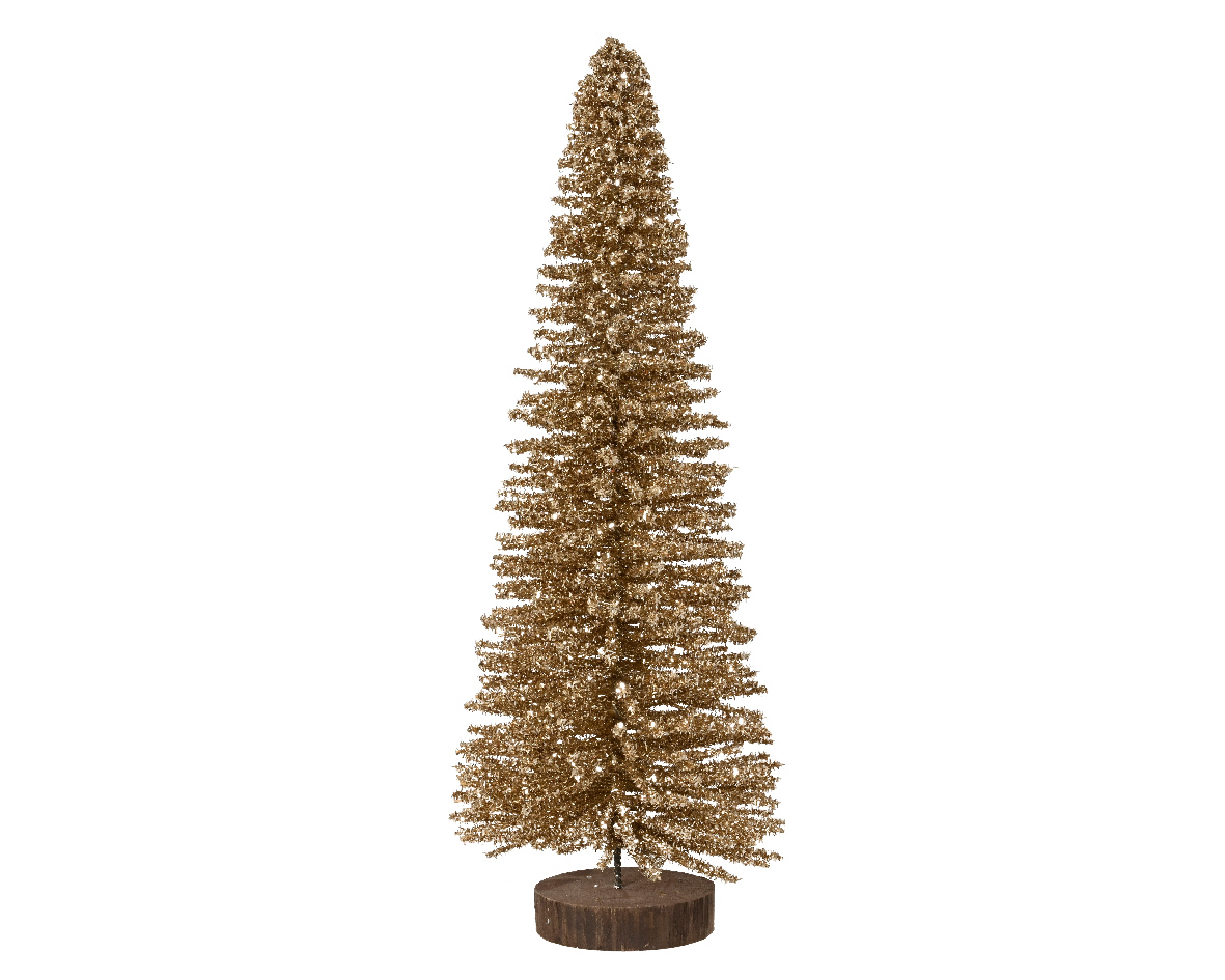 ALBERO BAMBOO GLITTER D14 H39CM. ORO