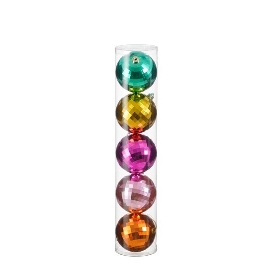SFERE NATAL. INFRANG. D15CM. 5PZ.COL.ASS