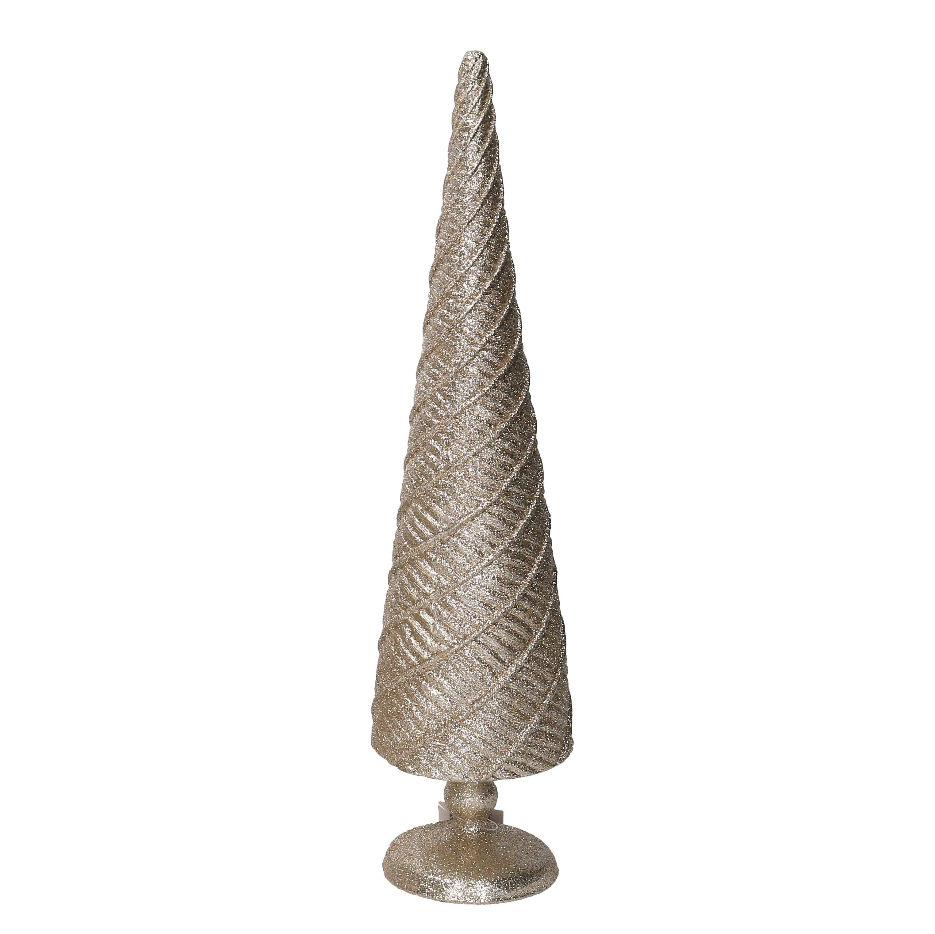 ALBERO RESINA GLITT. D9 H35CM. CHAMP.