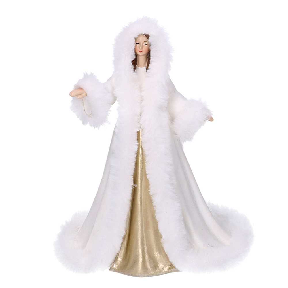 REGINA DELLE NEVI RESINA D18,5 H24CM. BIANCO