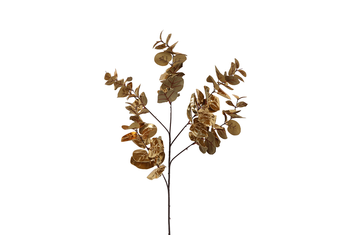 RAMO EUCALYPTUS SPRAY L94CM. 2PZ. ORO