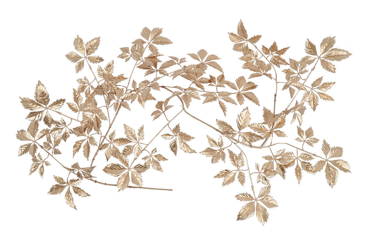 RAMO DI FOGLIE L170CM. ORO
