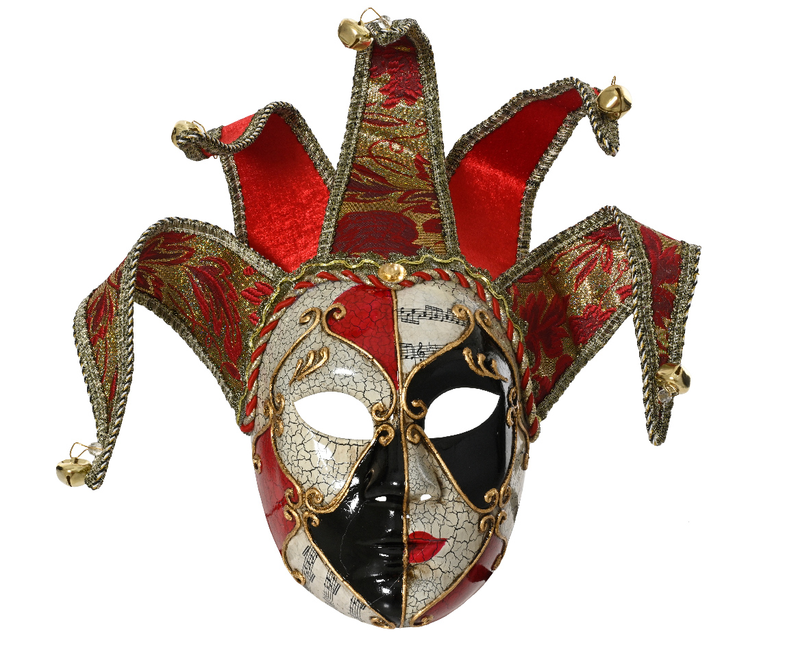 MASCHERA VENEZIANA POLYPR. H46CM.