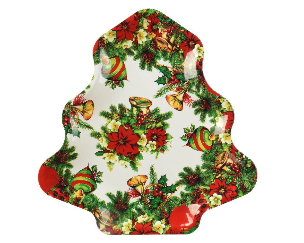 PIATTO PL. FORMA ALBERO 35,50X34CM.