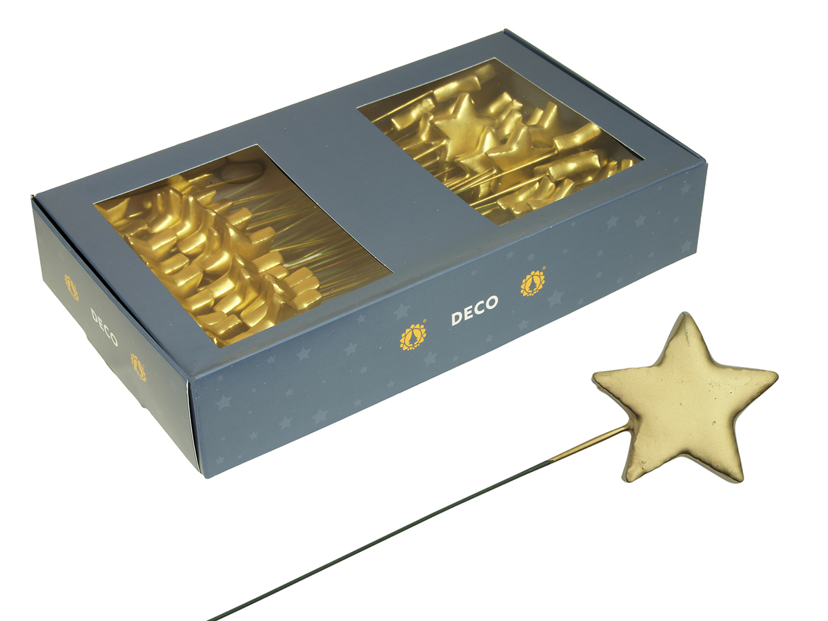 STELLINE C/PICK 40MM. 60PZ. ORO