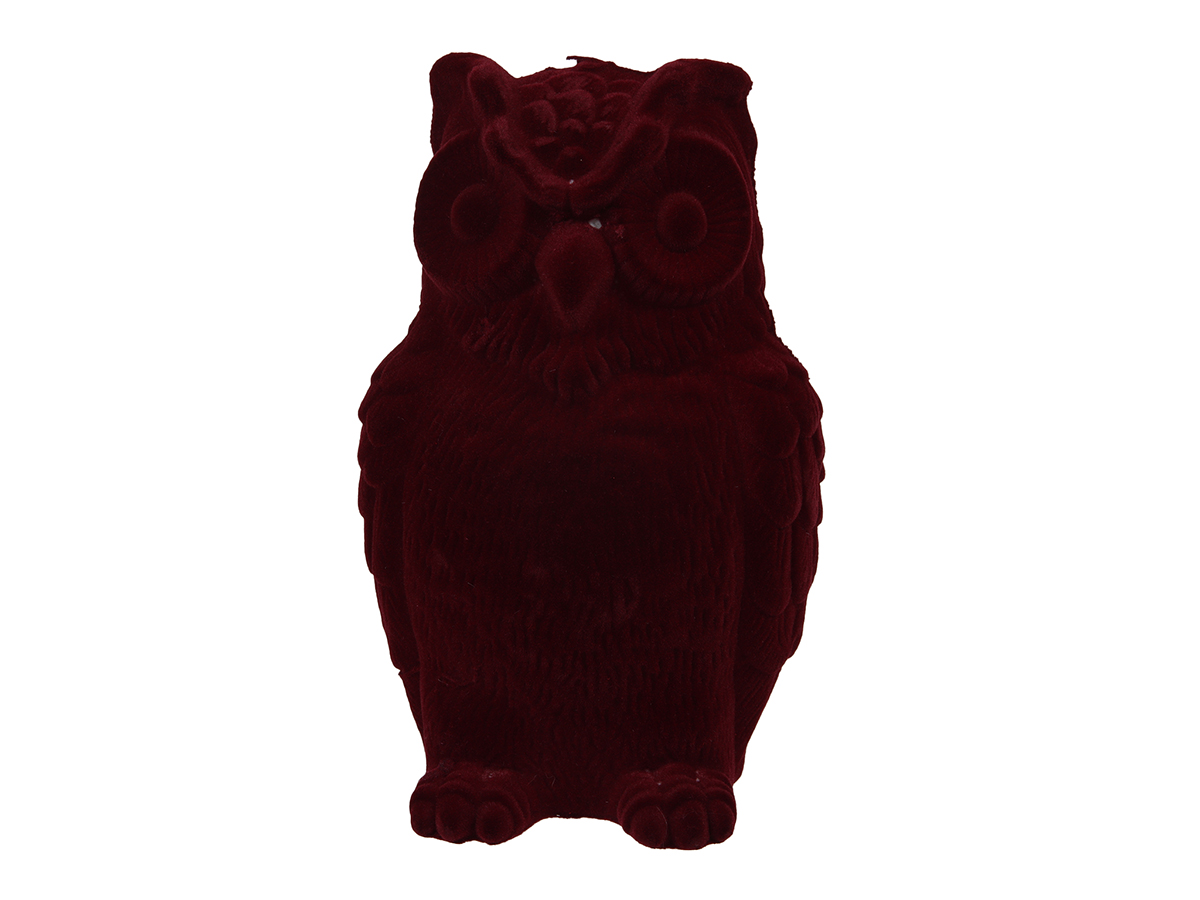 GUFO FLOCCATO 10X16,5CM. BORDEAUX