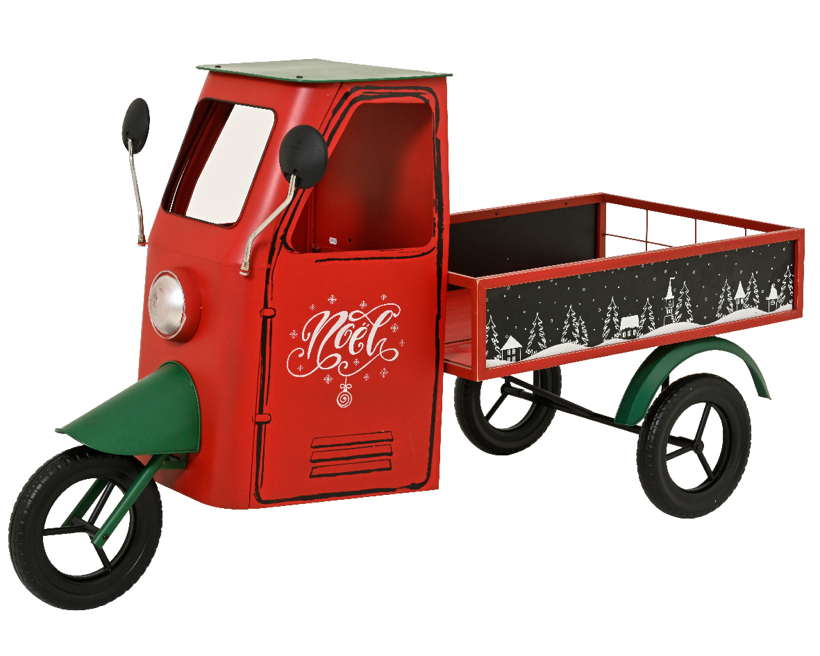 APE CAR METAL 155X74 H94CM. ROSSO