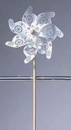 GIRANDOLA H75 D31CM. BIANCO