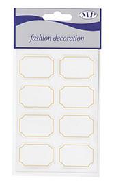 ETICH.ADESIVE 48PZ. 30X45MM. WH