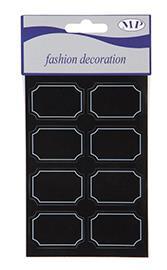 ETICH.ADESIVE 48PZ. 30X45MM. BLACK