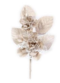 DOUBLE LACE FLOWER 12PZ. 18X7CM.CREAM