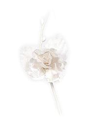 LACE SMALL FLOWER 12PZ. 12X5CM.WHITE