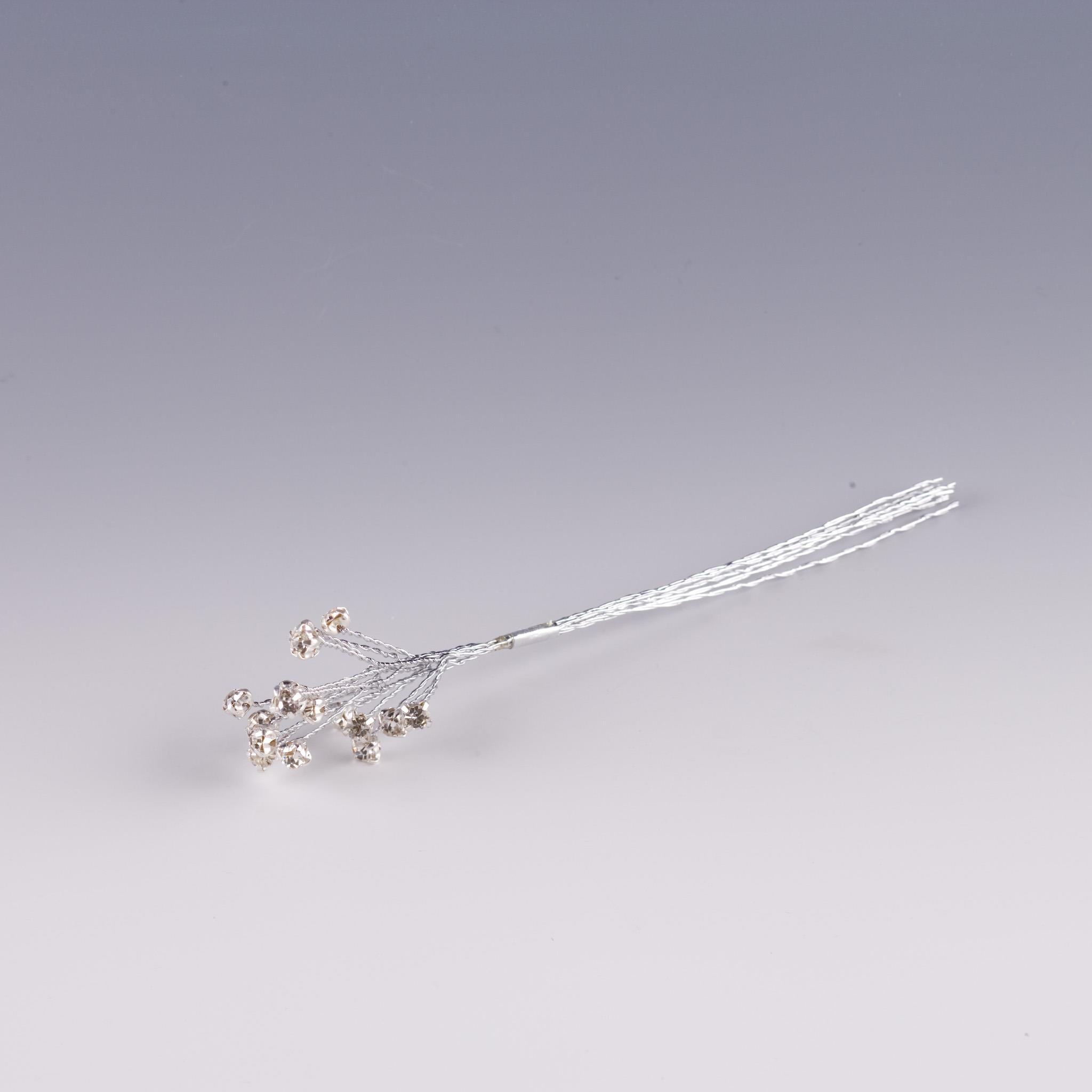 DIAMANTE SPRAY D4MM. 6PZ.CLEAR/SILVER