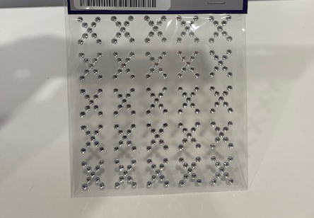 STICKERS LETTERA -X- 10MM. 25PZ. DIAMOND