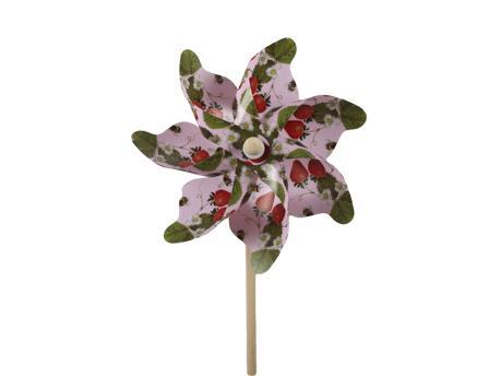 GIRANDOLA C/FRAGOLE D22CM. STICK H55CM.