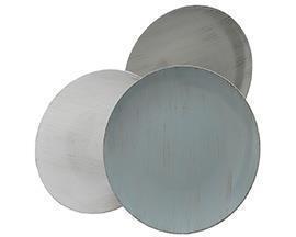 PLASTIC DECO PLATE WASH D33CM.GREY