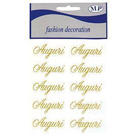 AUGURI GLITTER 10PZ. GOLD