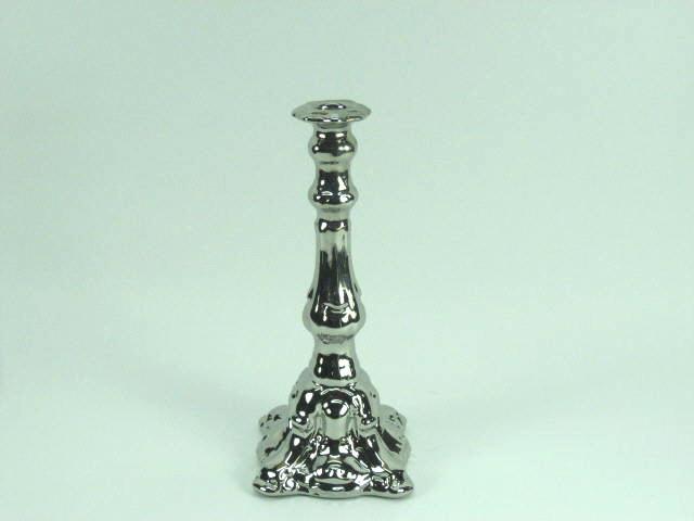 CANDLE HLDR H27 L12,5CM.ELEC SILVER