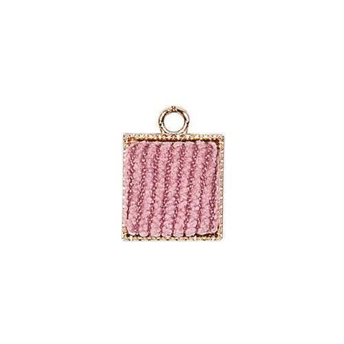 BOTTONI QUADRO VELLUTO D1,5CM.12PZ. ROSA ANT.