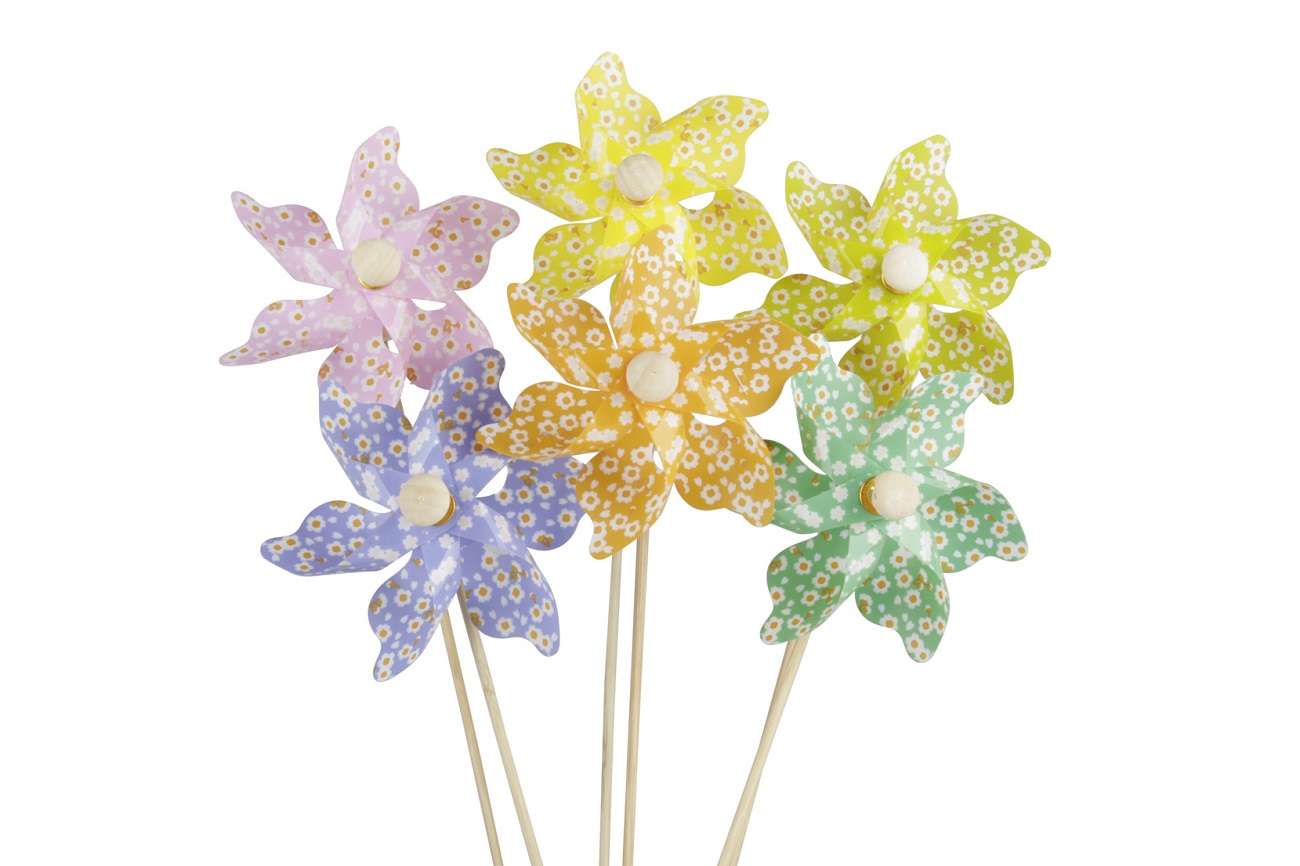 GIRANDOLE D86 STICK H28CM. 12PZ.COL.ASS.