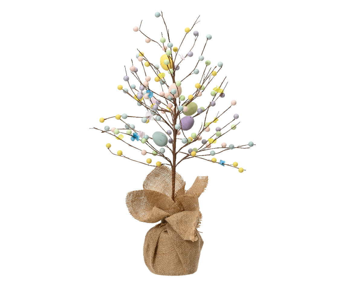 ALBERO DI PASQUA BASE JUTA D31 H58CM.