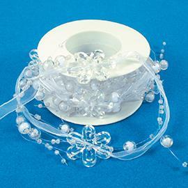 ROLL FLOWER RIBBON 2MT.CLEAR