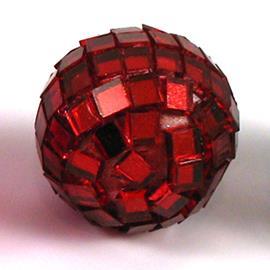 MIRROR BALLS 20MM. 8PZ.RED