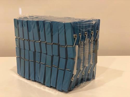 MOLLETTE 35MM.100PZ. LEGNO BLU