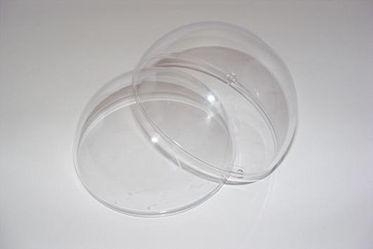 SFERA PLASTICA 80MM. 20PZ.TRASP.