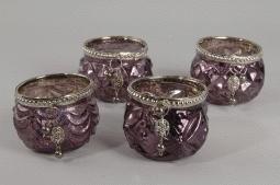GLASS TEALIGHT D7,5CM.W/HAN   ---NETTO-----------