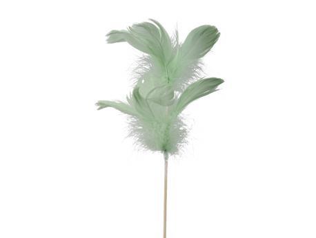 PIUME SU STICK 72CM. 12PZ. VERDE