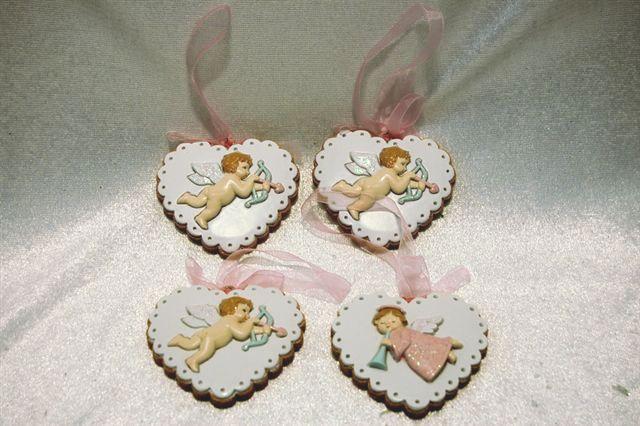 DECORO CUORE SWEETY 4PZ. 5CM.PINK