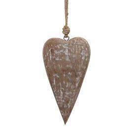 PENDENTE CUORE LEGNO H15CM.NATUR