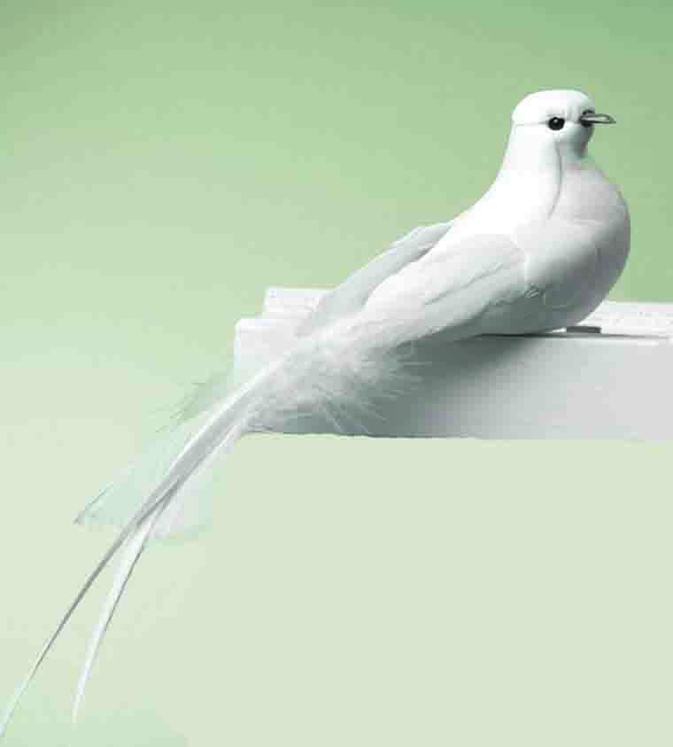 COLOMBA C/CLIPS 19CM. 12PZ. BIANCO