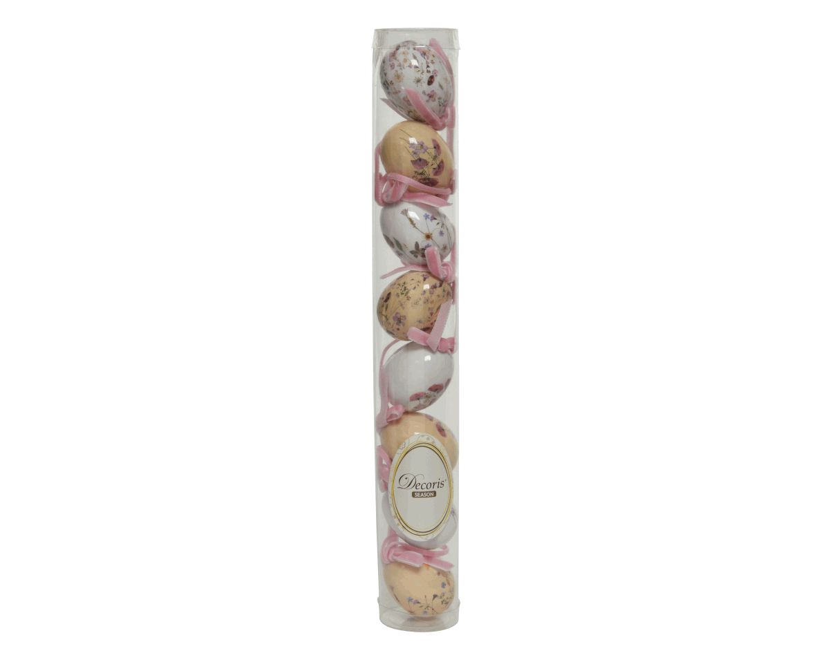UOVA GLOSS A FIORI IN TUBO D3 H5CM. 8PZ. ASS