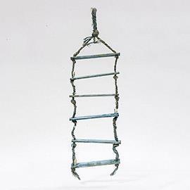 WOOD LADDER H98 X30CM. BLUE